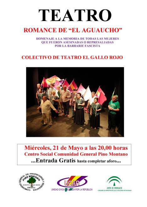 CARTEL DEL ROMANCE DE EL AGUAUCHO. PINO MONTANO 21-05-14